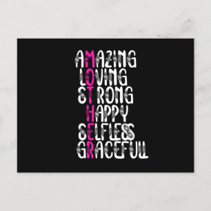 Carte Postale Mère citations : Lovely Words   Conception de la f