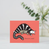 Carte Postale Mère de chat protège sa mignonne Kitty Love Maman (Debout devant)