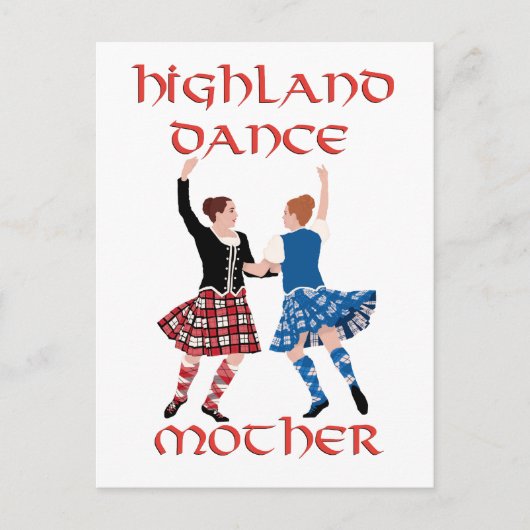 Carte Postale Mère de danse des Highlands écossais (Devant)