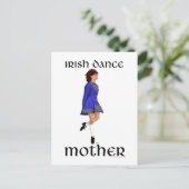 Carte Postale Mère de danse step Irlandaise - chaussure dure ble (Debout devant)