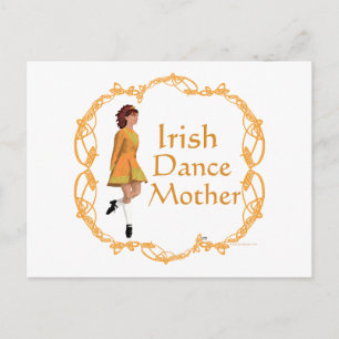 Carte Postale Mère de danse step Irlandaise - Or