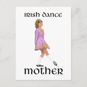 Carte Postale Mère de danse step Irlandaise - Rose