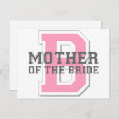 Carte Postale Mère de la mariée Cheer (Devant / Derrière)