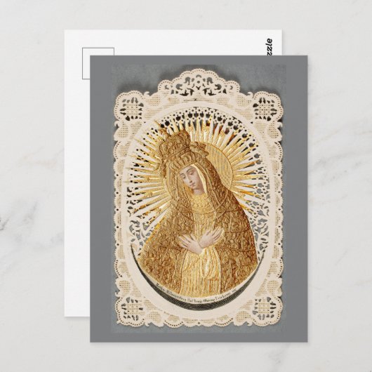 Carte Postale Mère de miséricorde Madone en prière ... (Devant / Derrière)