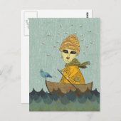 Carte Postale Mère des abeilles (Devant / Derrière)