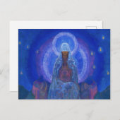Carte Postale Mère du monde, 1924 par Nicholas Roerich (Devant / Derrière)
