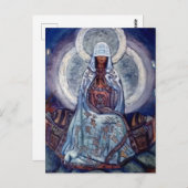 Carte Postale "Mère du monde" par Nicholas Roerich (Devant / Derrière)