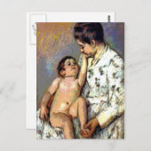 Carte Postale Mère et bébé (Devant / Derrière)