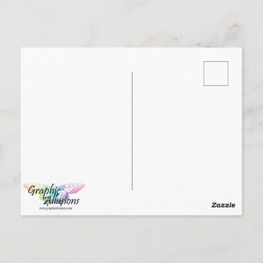 Carte Postale Mère et bébé licorne (Dos)