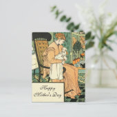 Carte Postale Mère et bébé, Vintage (Debout devant)