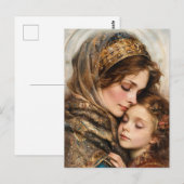 Carte Postale Mère et enfant (Devant / Derrière)