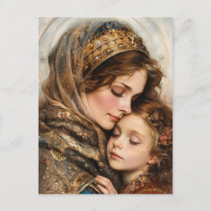 Carte Postale Mère et enfant