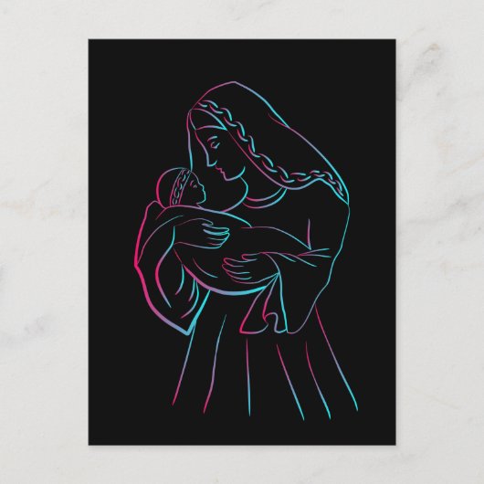 Carte postale mère et enfant (Devant)