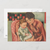 Carte Postale mère et enfant (Devant / Derrière)