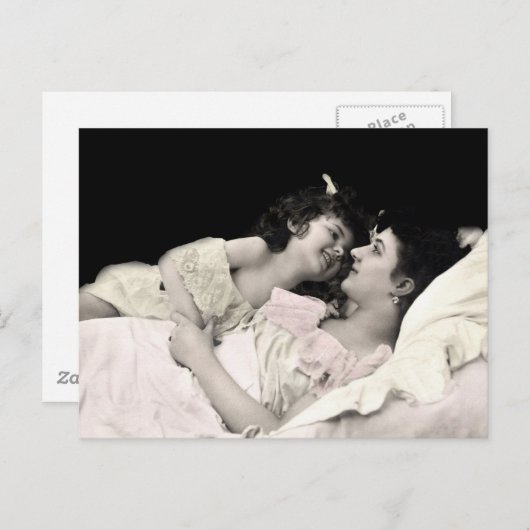 Carte Postale Mère et enfant (Devant / Derrière)