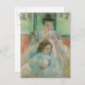 Carte Postale Mère et enfant (Devant / Derrière)