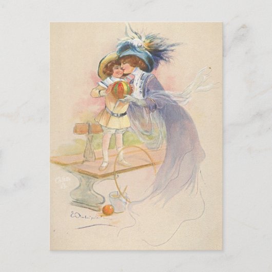 Carte Postale Mère et enfant (Devant)