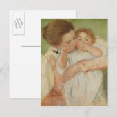 Carte Postale Mère et enfant, 1897 (Devant / Derrière)