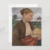 Carte Postale Mère et enfant, 1903 (Devant / Derrière)