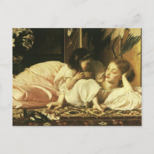 Carte Postale Mère et Enfant (alias Cerises) par Lord Leighton