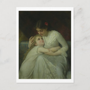 Carte Postale Mère et enfant (huile sur toile)