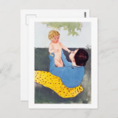 Carte Postale Mère et enfant, Mary Cassatt (Devant / Derrière)