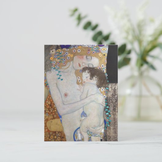 Carte Postale Mère et enfant par Gustav Klimt (Debout devant)