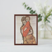 Carte Postale Mère Et Enfant Par Schiele Egon (Debout devant)