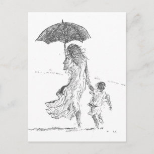 Carte Postale Mère et enfant Sri Lanka