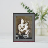 Carte Postale Mère et enfant, vintage (Debout devant)