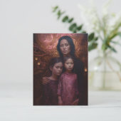 Carte Postale Mère et enfants (Debout devant)