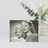 Carte Postale Mère et fille (Debout devant)