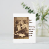 Carte Postale mère et fille du club de livres (Debout devant)