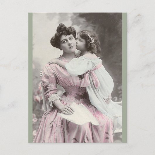 Carte Postale Mère et fille vintage (Devant)