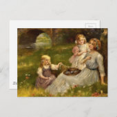 Carte Postale Mère et filles (Devant / Derrière)