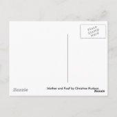 Carte postale mère et poulain (Dos)