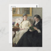 Carte Postale Mère et Sœur de l'Artiste (Devant / Derrière)