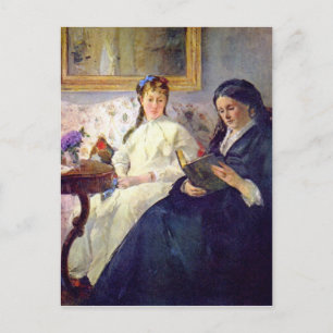 Carte Postale Mère et soeur de l'artiste par Berthe Morisot
