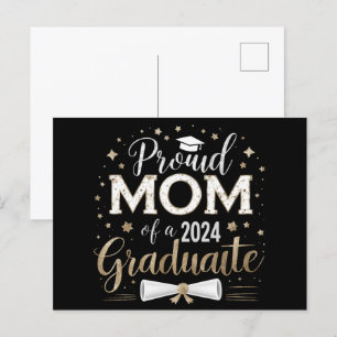 Carte Postale Mère fière d'un senior de la promotion 2024