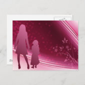 Carte Postale Mère - fille (Devant / Derrière)