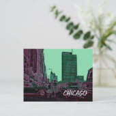 Carte Postale Mère fille Shopping Michigan Ave Chicago 1961 (Debout devant)