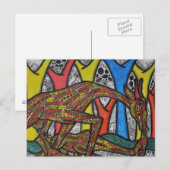 Carte Postale Mère Giraffe (Devant / Derrière)