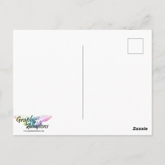 Carte Postale Mère Giraffe et bébé Giraffe (Dos)