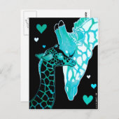 Carte Postale Mère : Giraffes (Devant / Derrière)