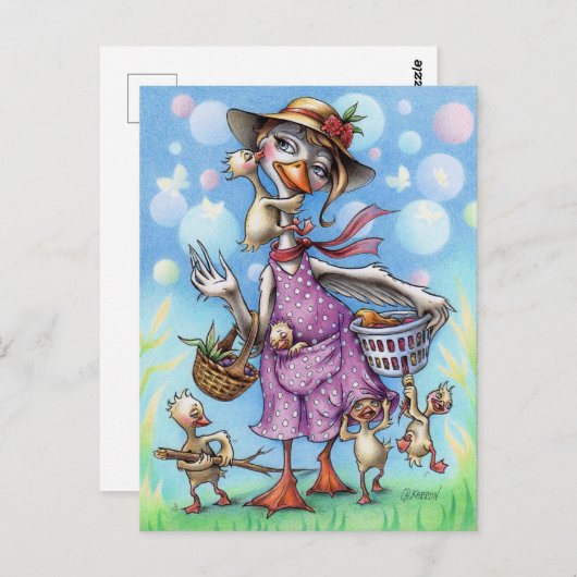 Carte Postale Mère Goose (Devant / Derrière)