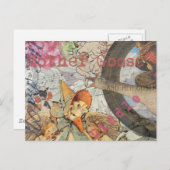 Carte Postale Mère Goose Nursery Rhyme Fairy Tale (Devant / Derrière)