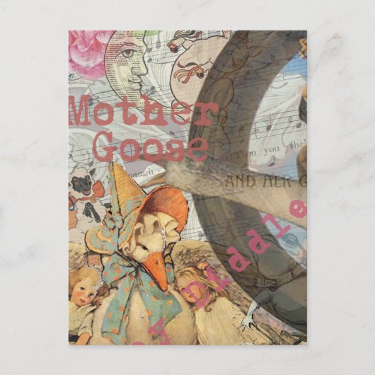 Carte Postale Mère Goose Nursery Rhyme Fairy Tale (Devant)