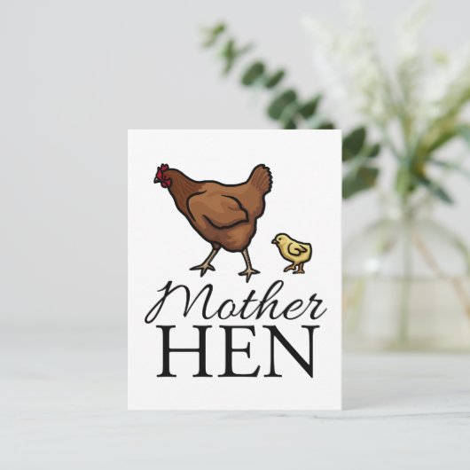 Carte Postale Mère Hen (Debout devant)