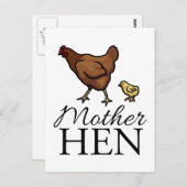 Carte Postale Mère Hen (Devant / Derrière)