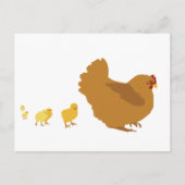 Carte Postale Mère Hen et poules (Devant)